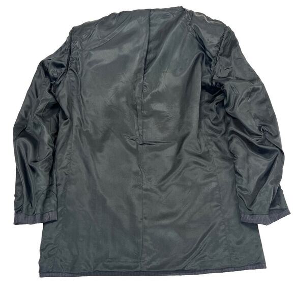 Brooks Brothers 346 Mens Dark Gray Pinstripe Wool Suit Jacket Sport Coat 44L - Picture 10 of 16